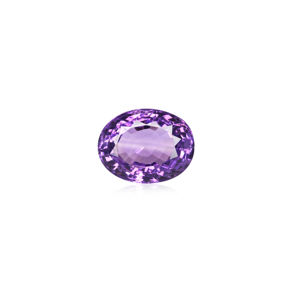 Natural Clean Amethyst Oval Cut Gemstone