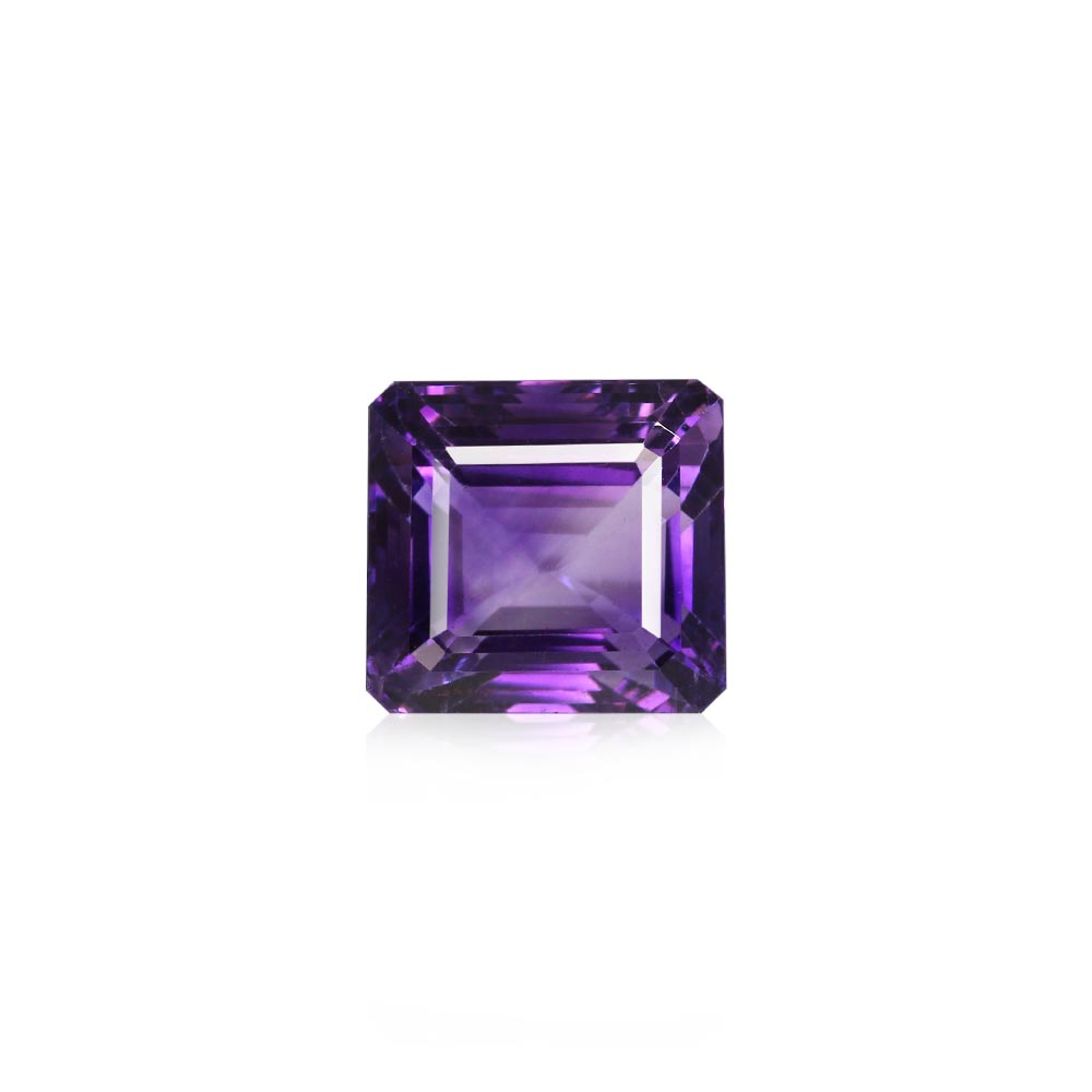 7.35 Carat Natural Genuine Amethyst Square Cut Gemstone