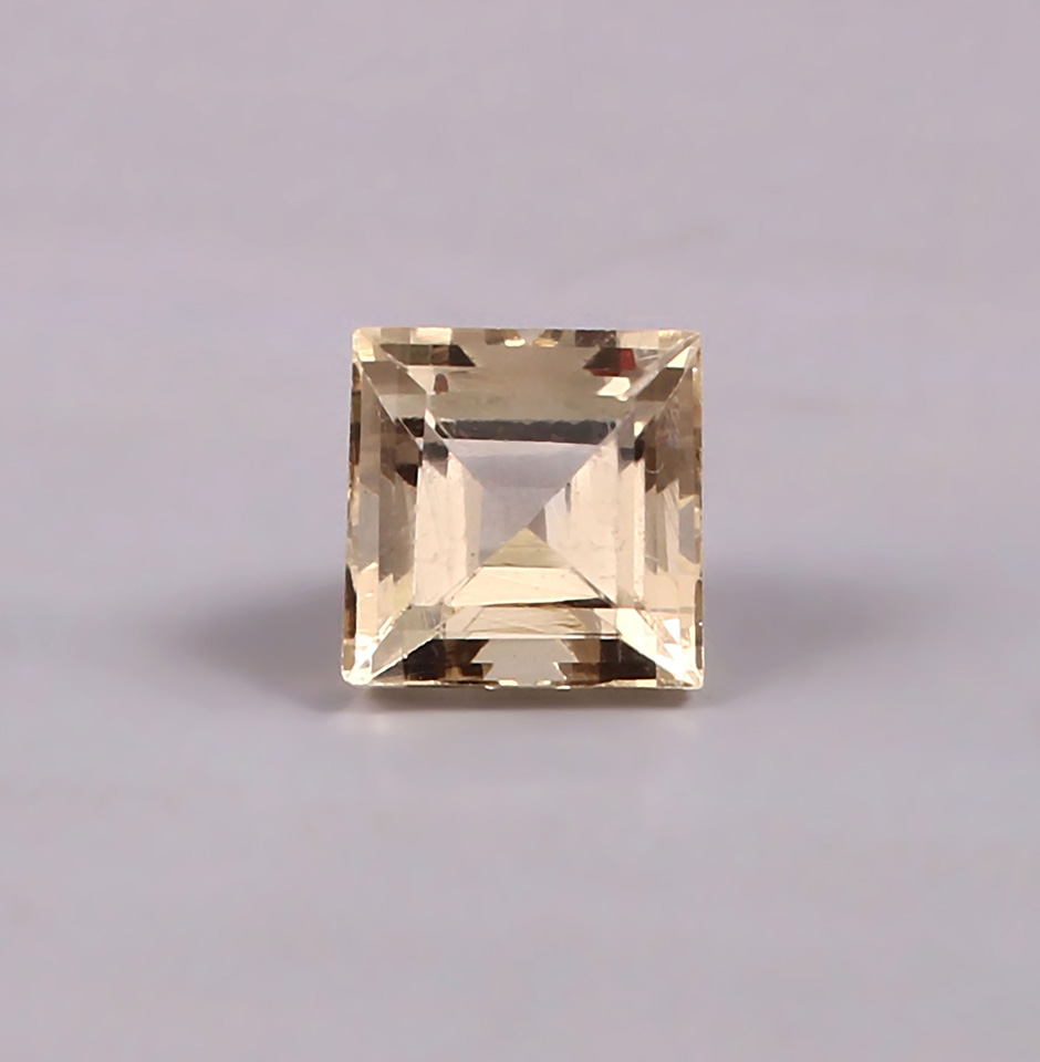 3.48 Carat Natural Princess Cut Morganite Loose Stone