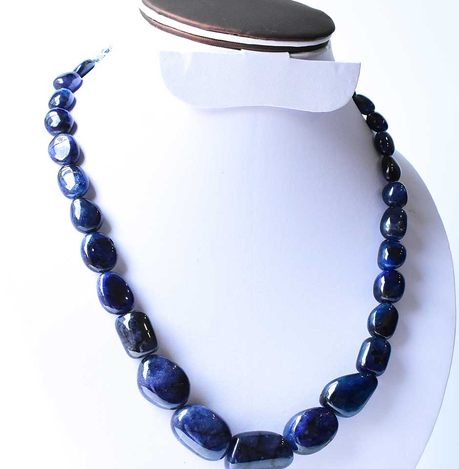 Tumbled Blue Sapphire Beads
