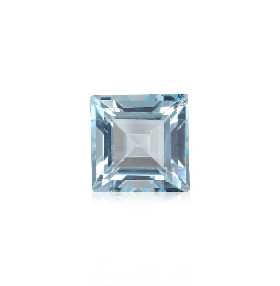 5.68 Carat Loupe Clean Natural Blue Topaz Gemstone