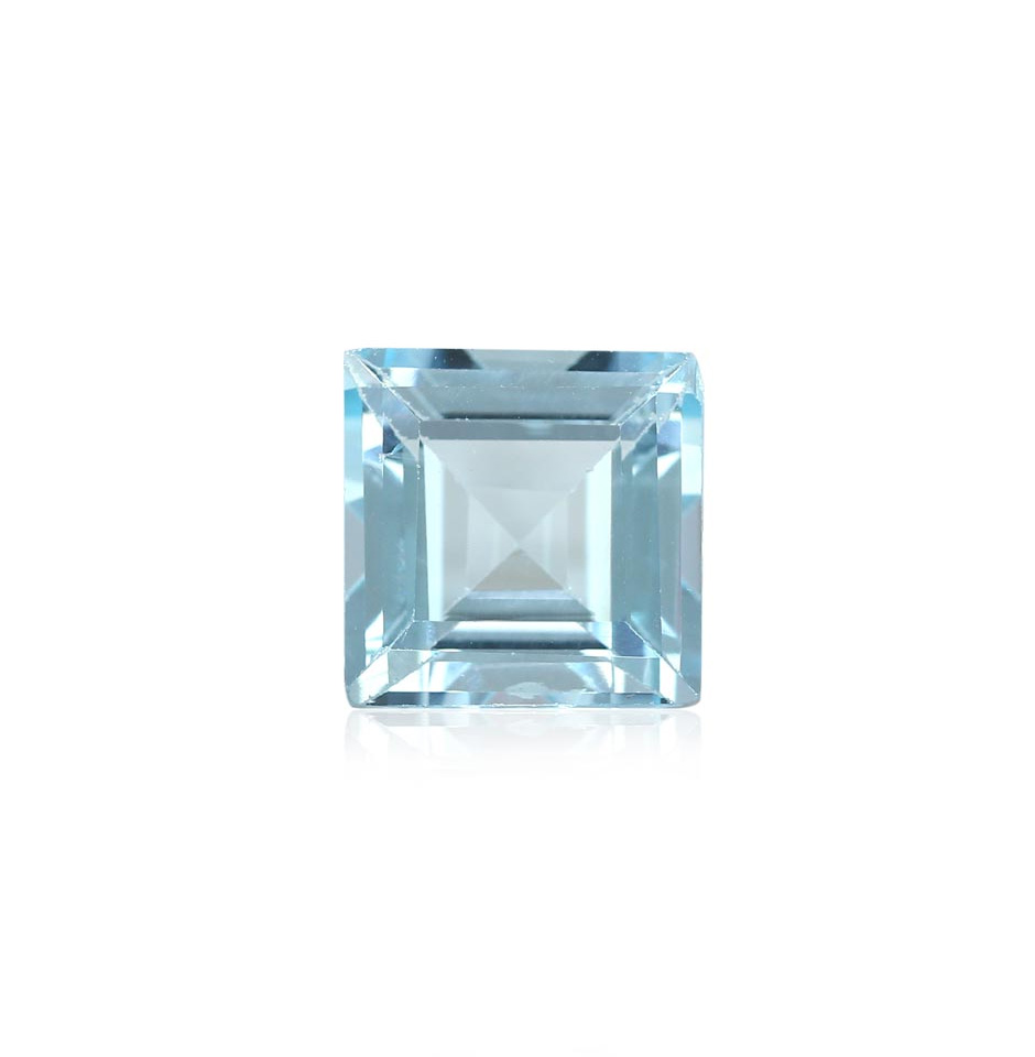 6 Carat Natural Blue Topaz Eye Clean Cut Gemstone