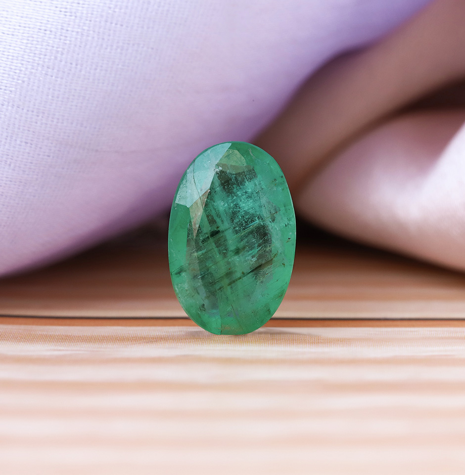 4.5 Cts. Precious Emerald Oval Cut Gemstone