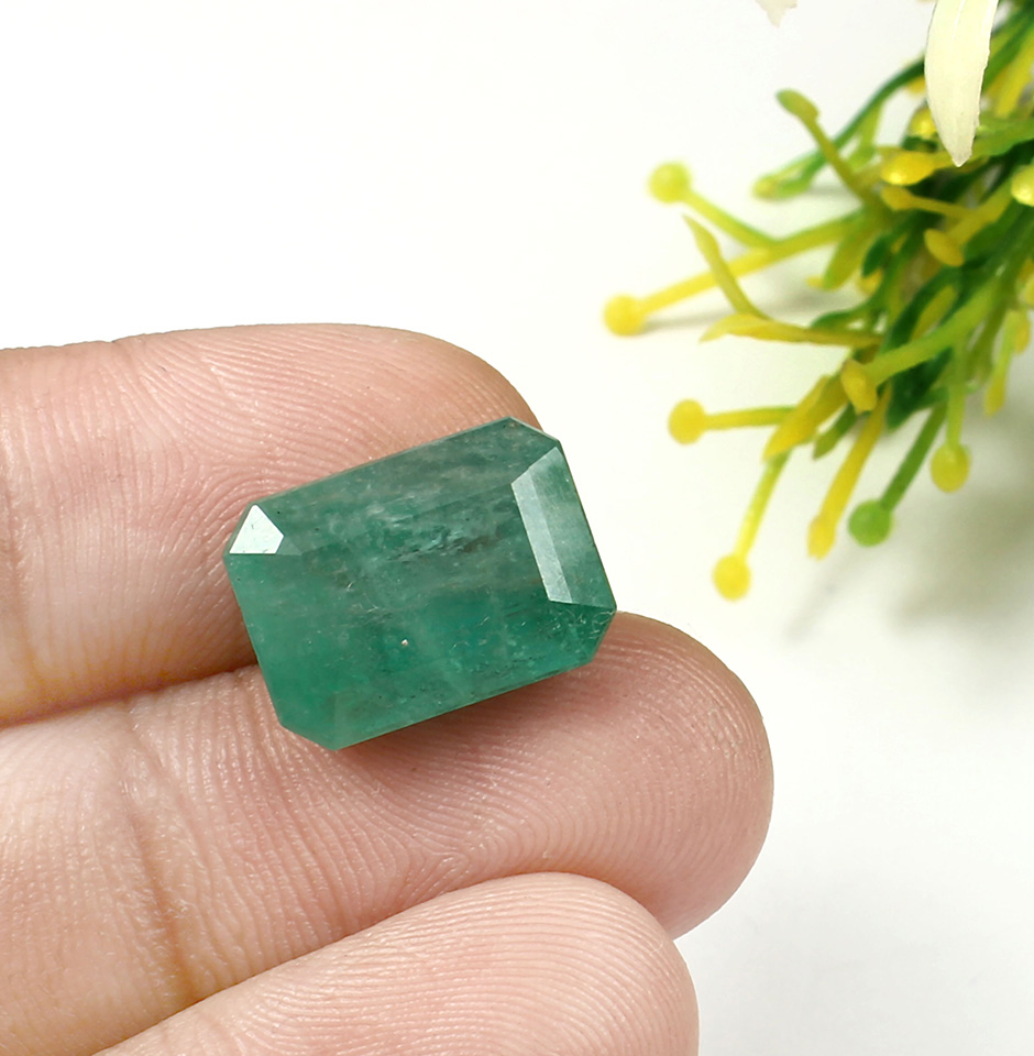 Precious Zambian Emerald Gemstone Cut