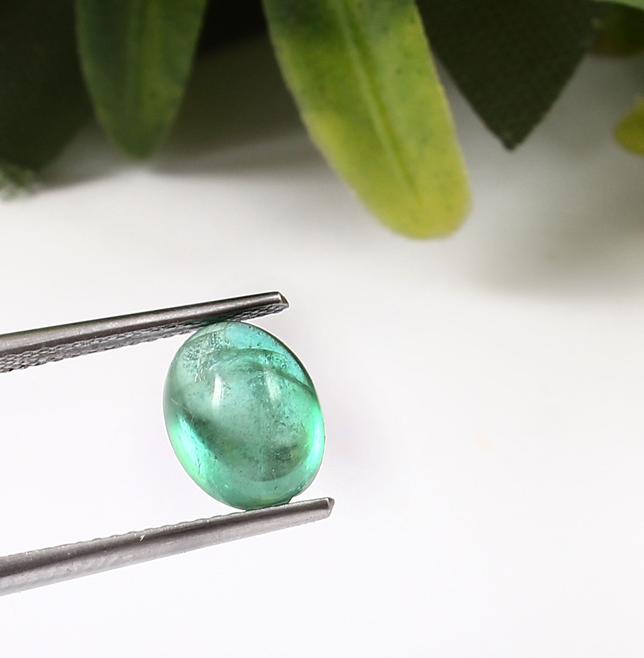 Zambian Emerald Oval Shape Cabochon