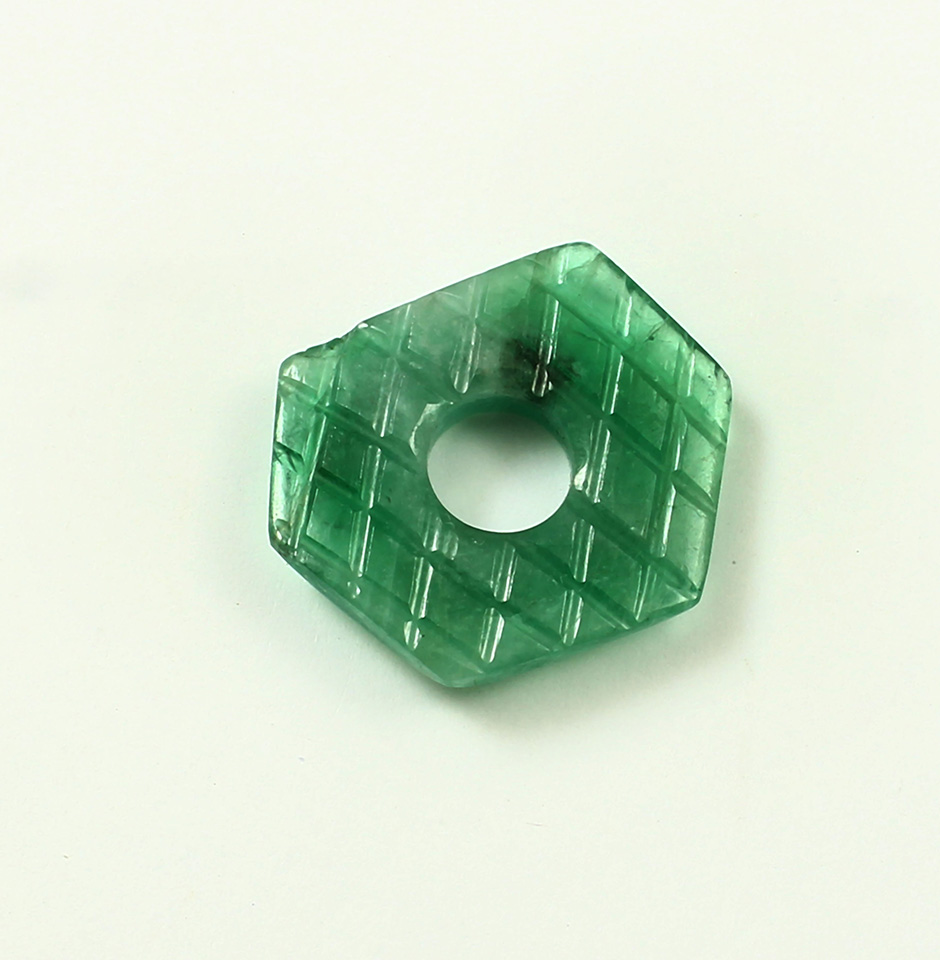 Emerald Coin Carving