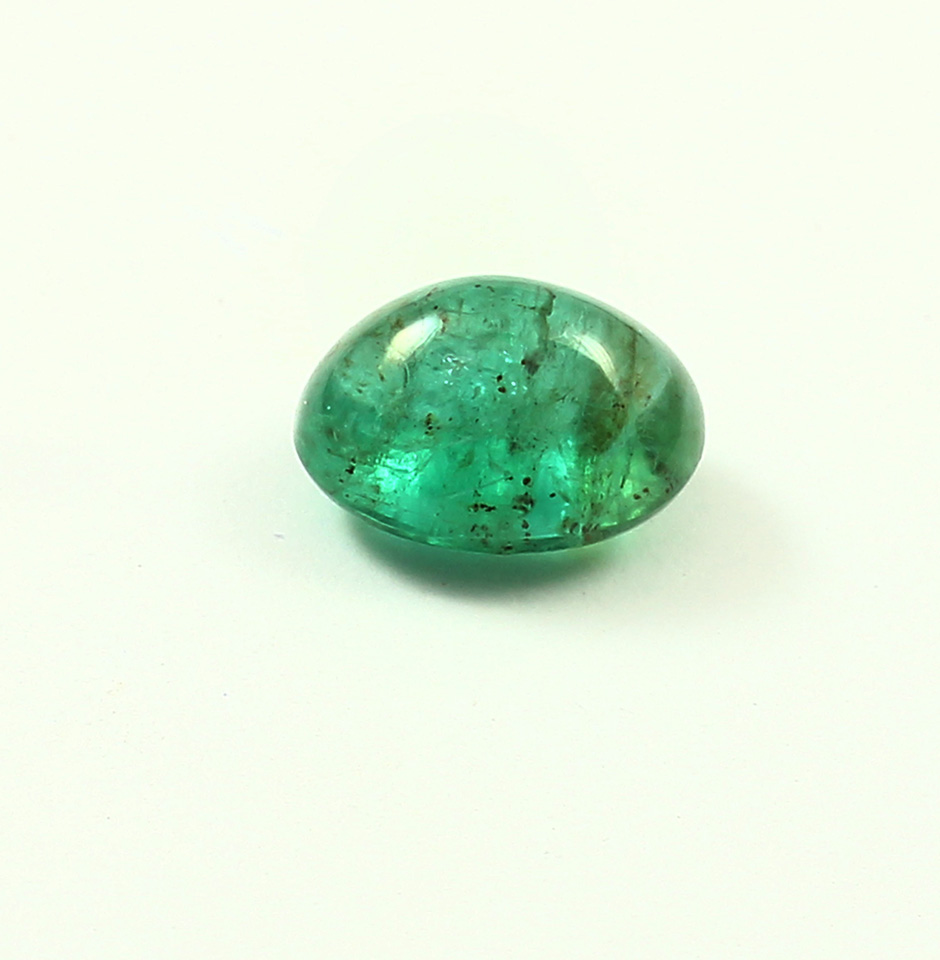 Fine Zambian Ring Size EMerald Oval Cabochon