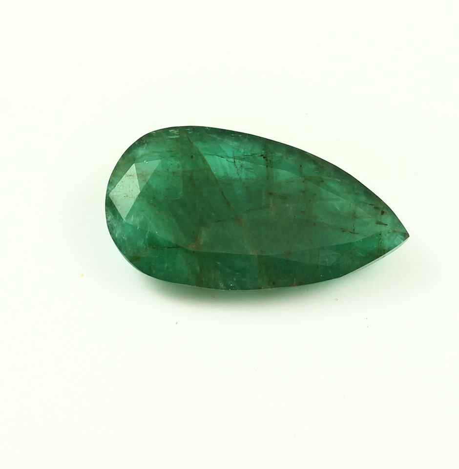 large emerald pear cut gemstone