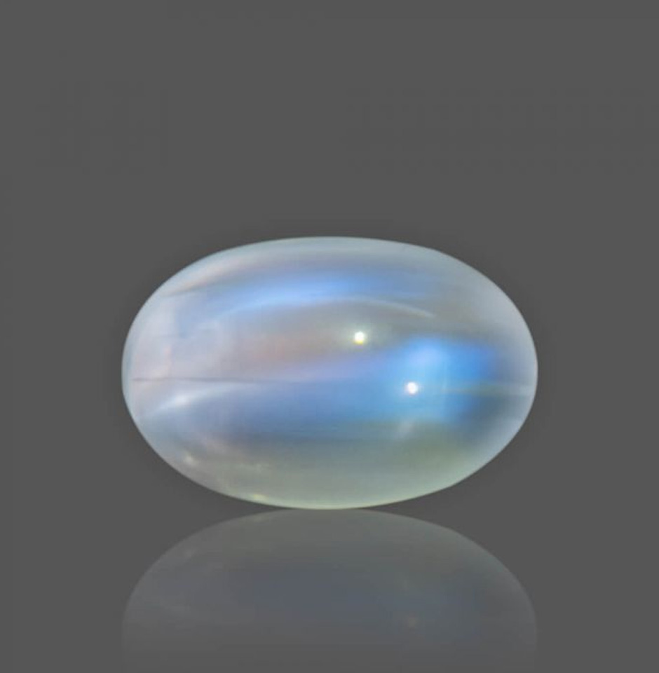 Natural Rainbow Moonstone Oval Shape Gemstone Cabochon