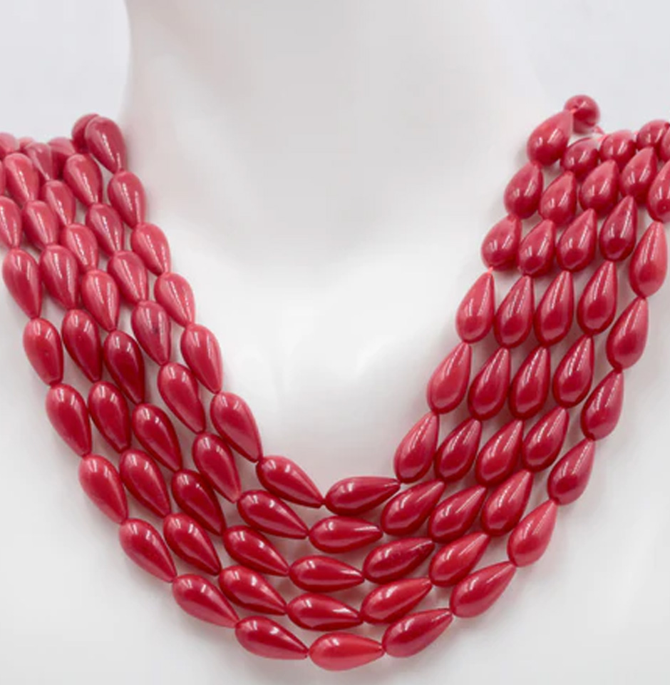 Natural Coral Beads Coral Necklace