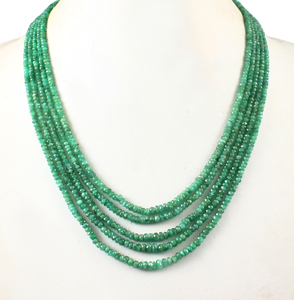Natural Emerald Faceted Beads from Zambia Mines