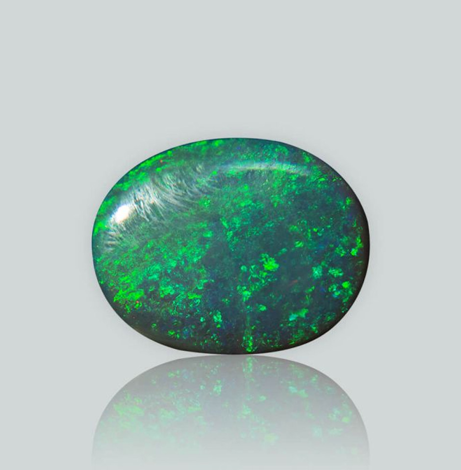 Green Fire Natural Australian Opal Gemstone