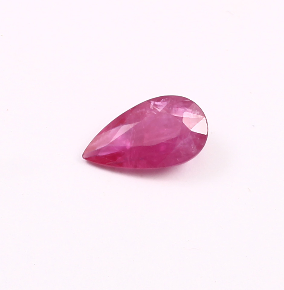 Pear Cut Ruby Gemstone from Burma