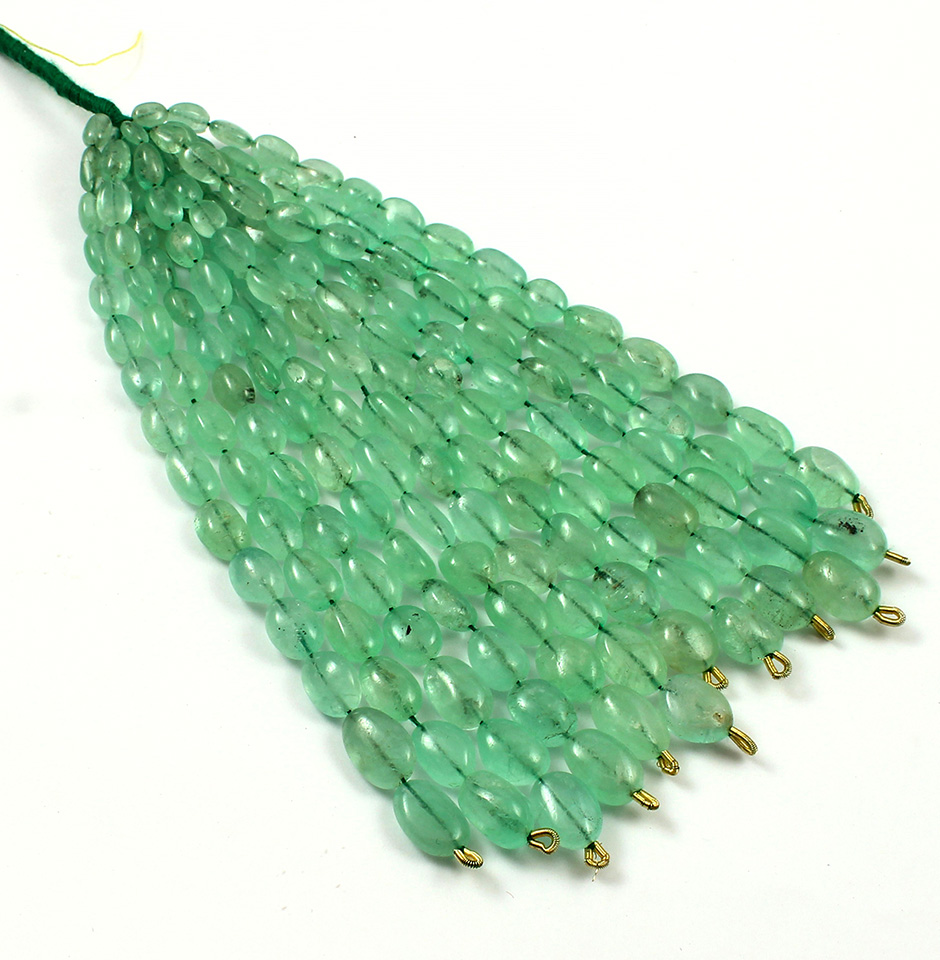 Precious Colombian EMerald Maniya Beads