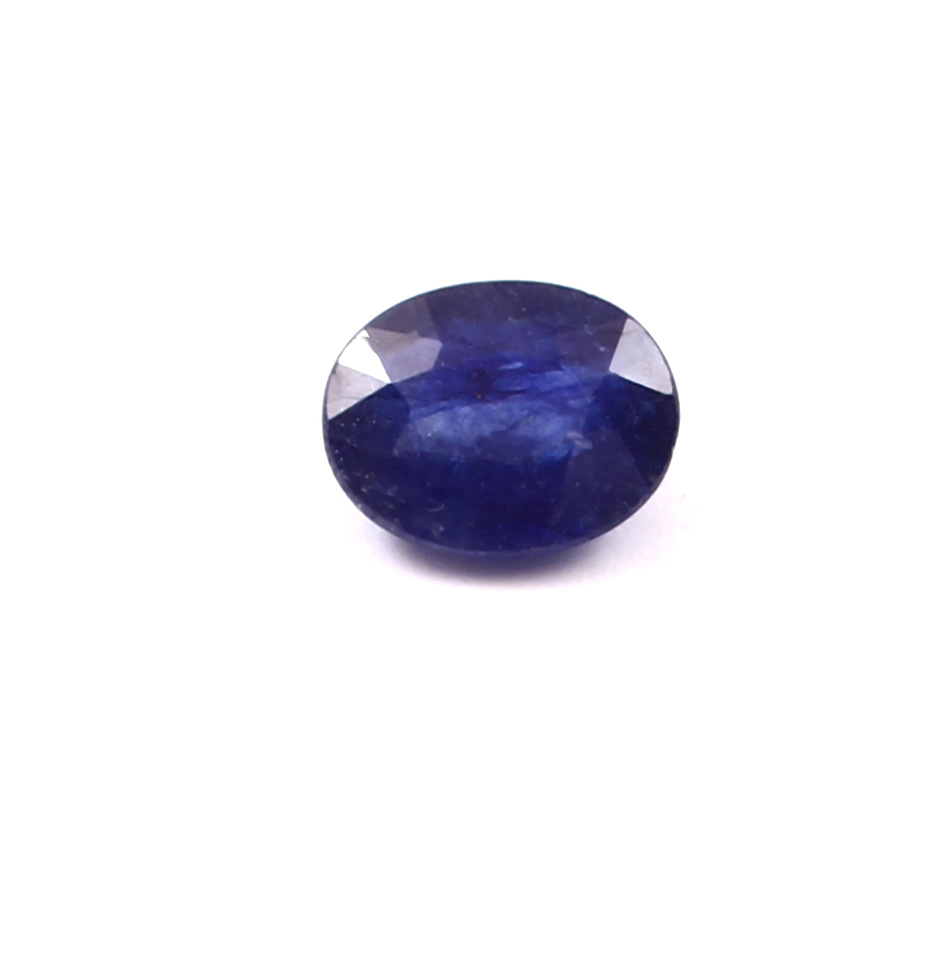 Precious Natural Oval Cut Blue Saphire