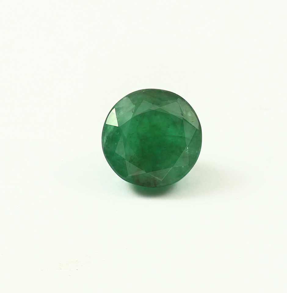 Real African Emerald Round Cut