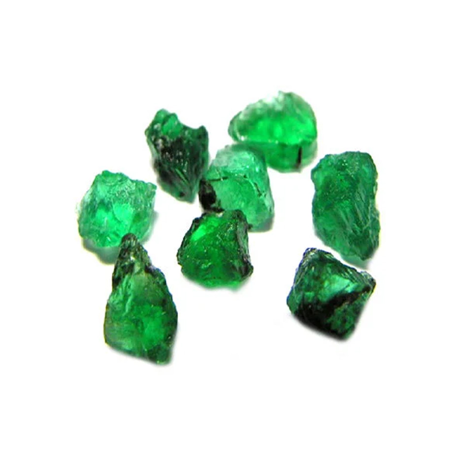 Fine Quality Zambia Mines Emerald Rough Nuggets