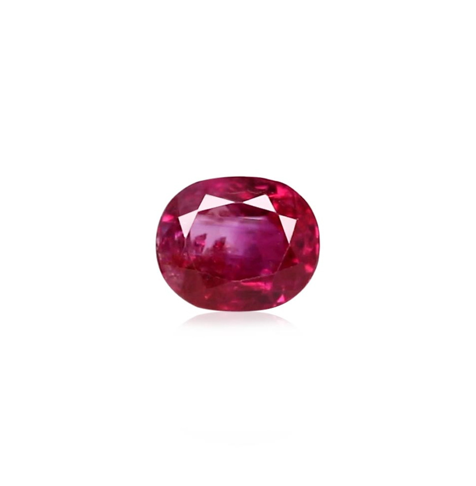 Fine Burmese Ruby Oval Cut Stone