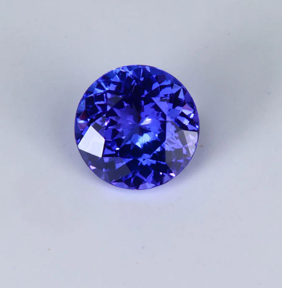 Loupe Clean Tanzanite Round Cut Gemstone