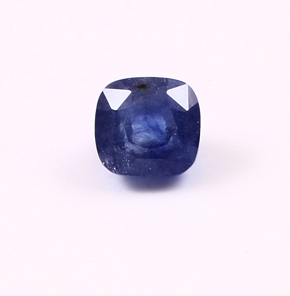 Untreated Ceylon Blue Sapphire Cushion