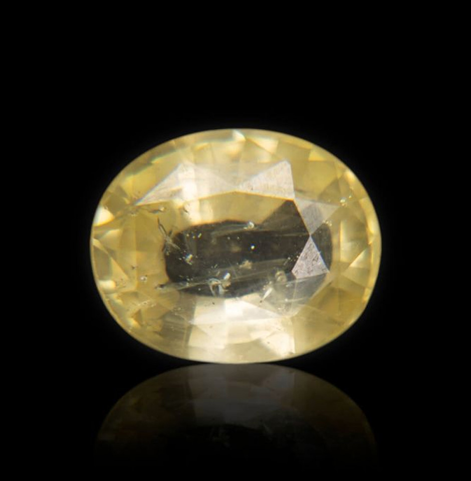 Natural Untreated Yellow Sapphire Cut Gemstone